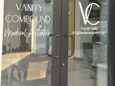 The Vanity Compound team outside the Peter's Landing suite